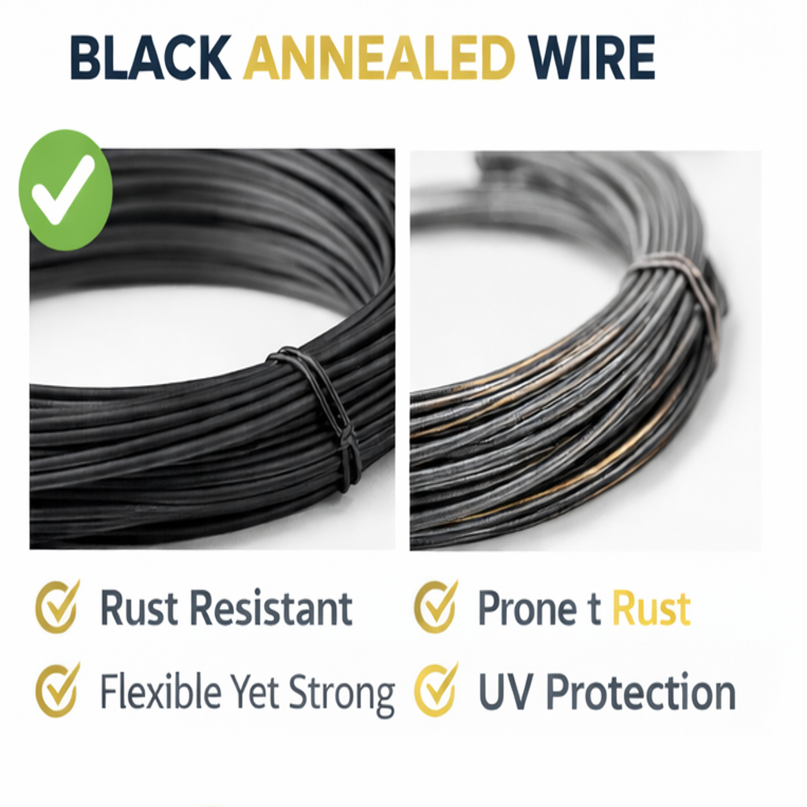 9 Gauge Black Annealed Steel Wire 50 lb Coil