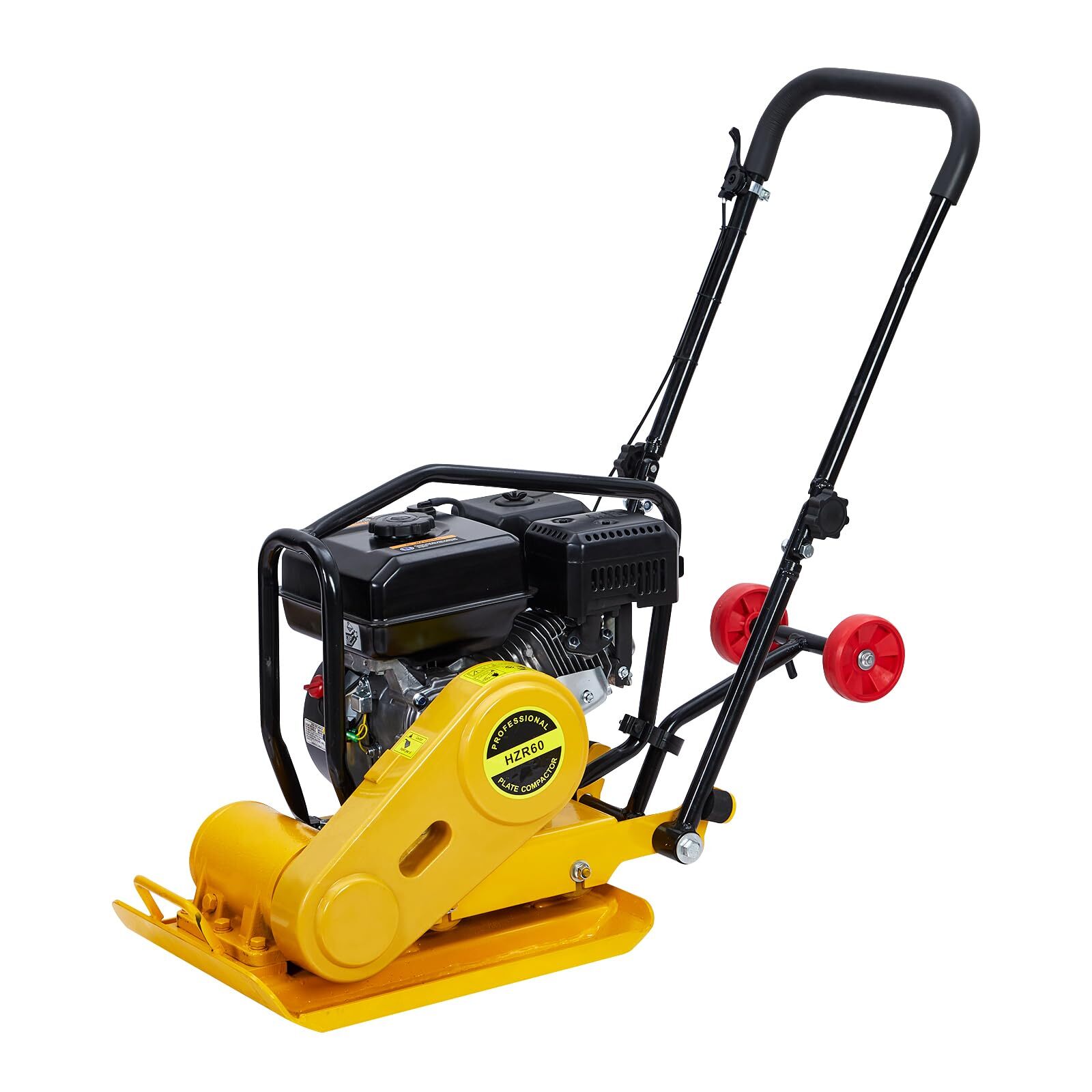 7HP Plate Compactor 212CC Gas Engine ,5600VPM Rammer Jumping Jack Tamper 4200lbs