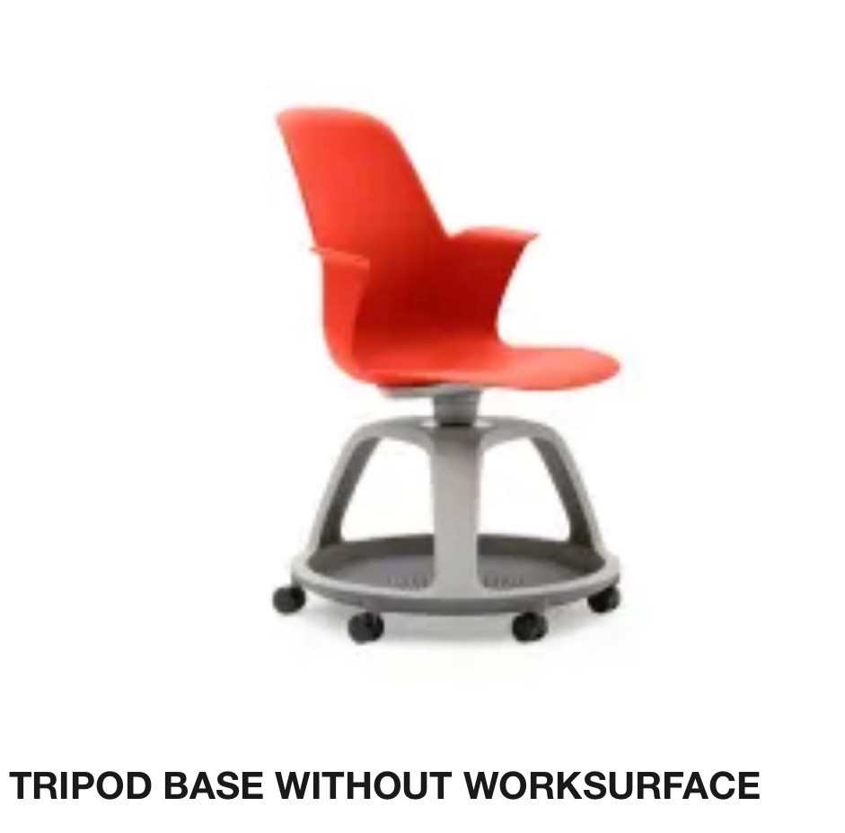 NIB STEELCASE NODE MULTIPURPOSE CHAIR Tripod Base – MODEL 480120 CHILI