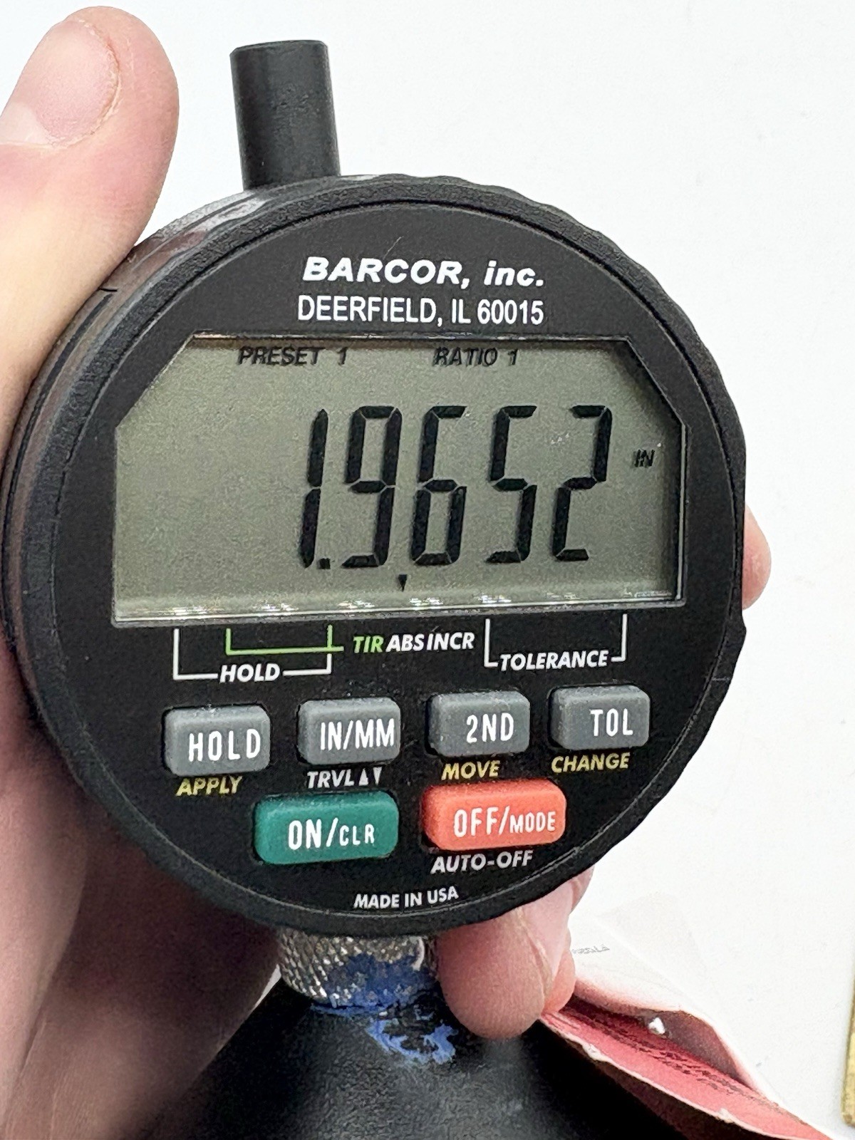 Barcor 3127-SPC Electronic Digital Chamfer Gauge 90 -127 Degrees 2”-3” Used +