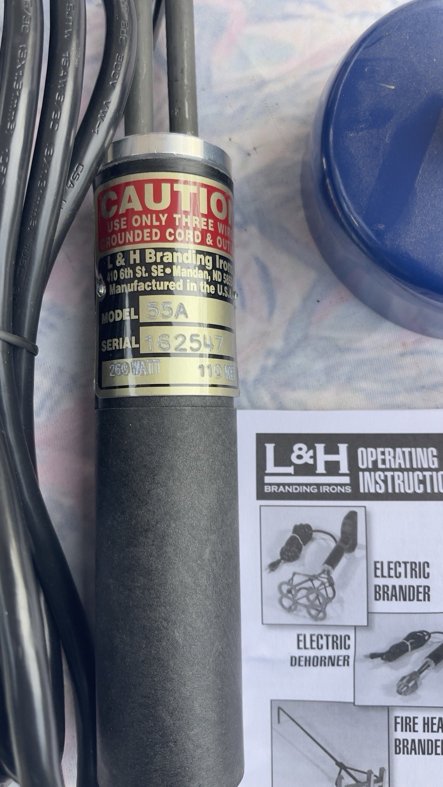 Producer’s Pride 1″ Electric DEHORNER 200 Watts L&H Mfg. Co. USA Brand New