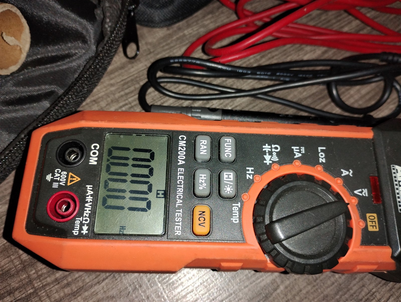Ames Instruments Model 200A AC Digital Fork Meter Works With Probes & Case Clamp