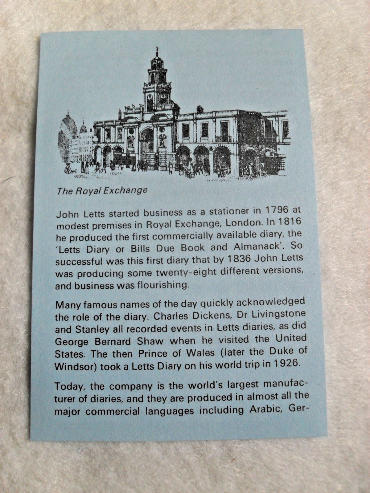 Mexicana Air 1984 Letts of London Leather Travel Diary But NEW Salesman Sample