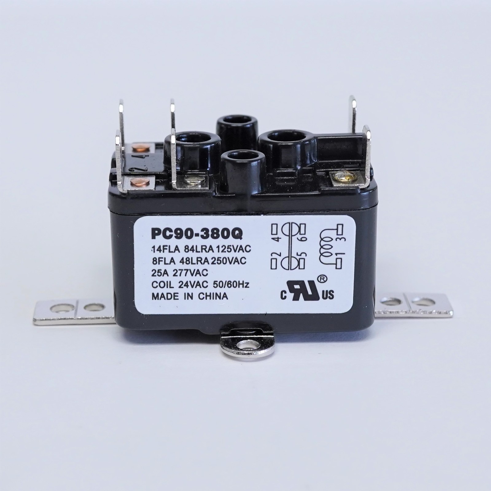 90-380 Enclosed General Purpose Fan Relay 24V Normally Opened / Closed type 184
