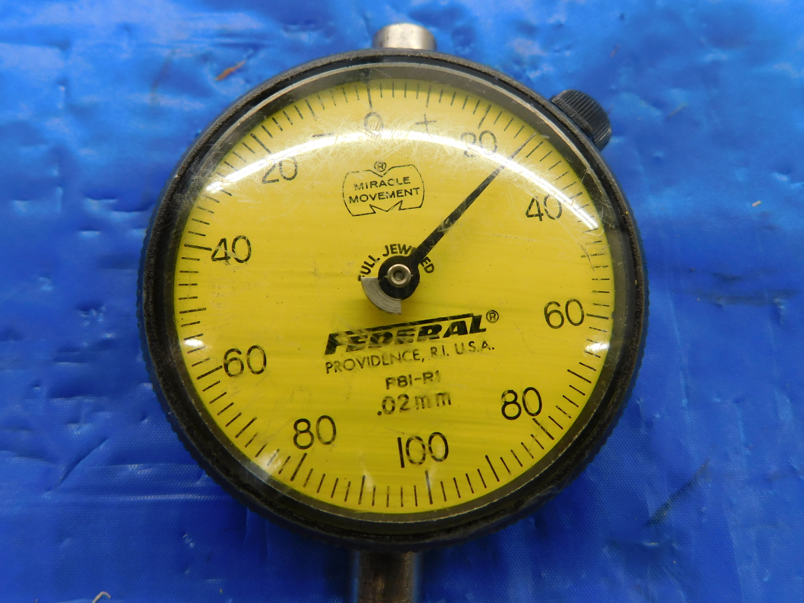 MAHR FEDERAL P8I-R1 DIAL INDICATOR BORE GAGE .02MM GRADUATION FULL JEWELED