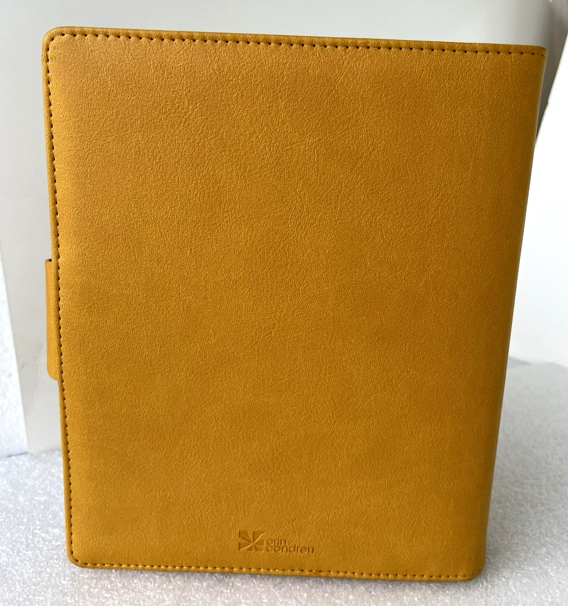 Erin Condren ~ Yellow Faux Leather Planner Binder 6-Ring – 1.25″ ~Snap ~ Perfect
