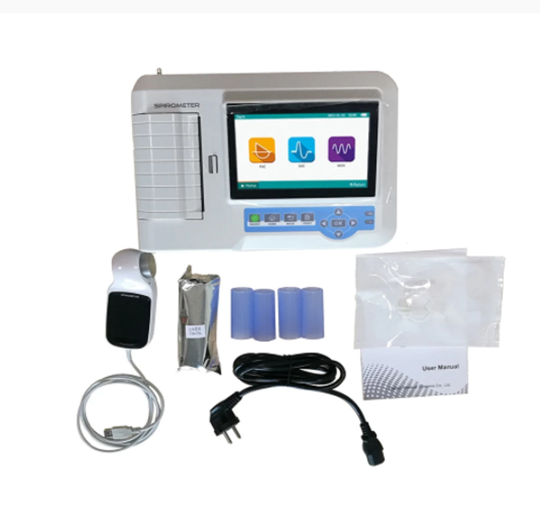 SP100 Handheld Digital Spirometer – Lung Function Tester Pulmonary Health Device