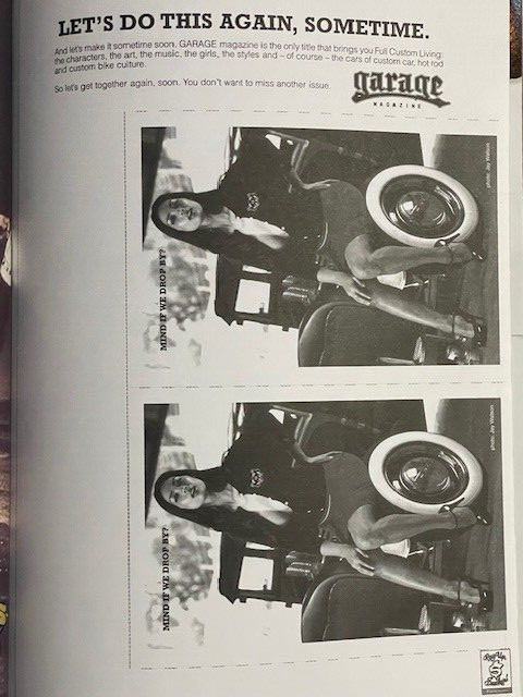 GARAGE MAGAZINE ISSUE# 11 BY JESSE JAMES 108 PAGES SOFTCOVER
