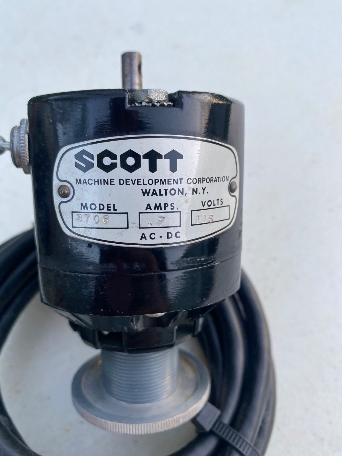 Scott Pantograph Engraver Motor 3706 Model 115 Volts Turns On Spins