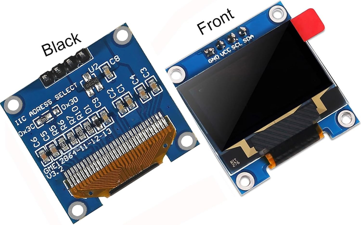 1Pack 0.96 Inch OLED Display Module SSD1306 128X64 Pixel I2C IIC Self-Luminous S
