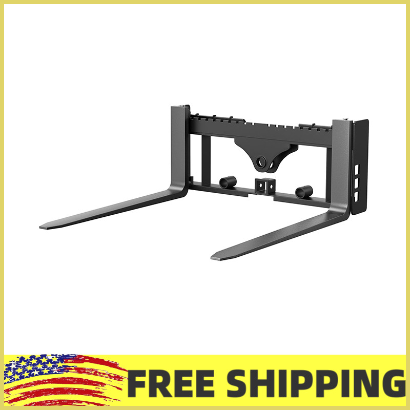 45″4000lbs Skid Steer Pallet Fork Frame W/42″Pallet Forks Forklift Blades,Tracto