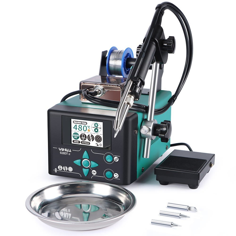 YIHUA 928DT-II 230W Auto Tin Feeder Soldering Station Dual Modes of Soldering