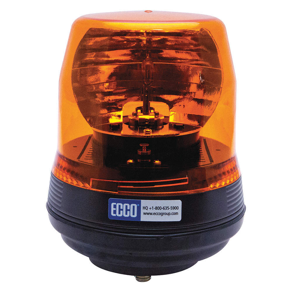 ECCO 5816A Rotating Beacon,Amber,Rotating 49KD41
