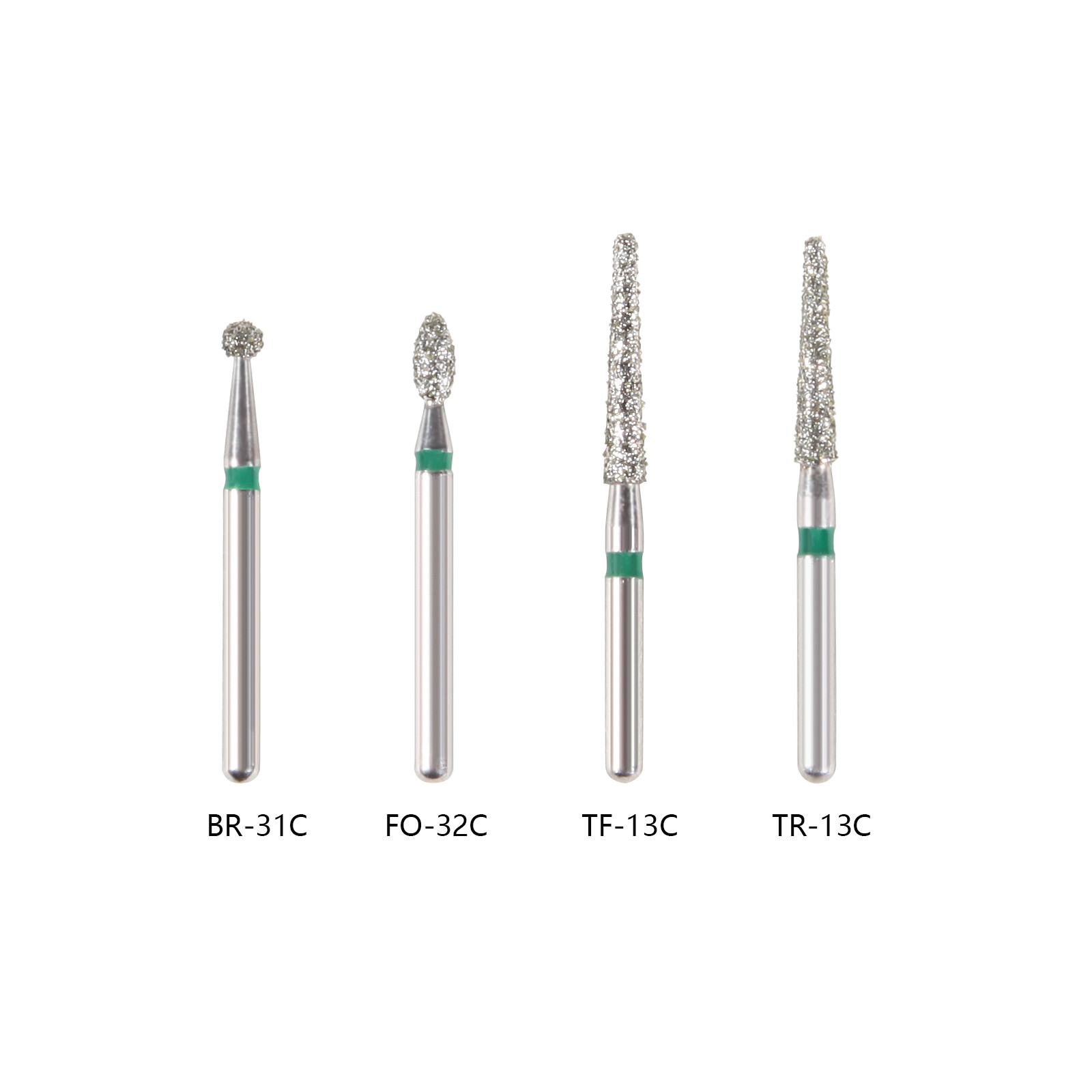 Dental Diamond Burs for High Speed Handpiece Medium FG1.6mm BR ball Round tr