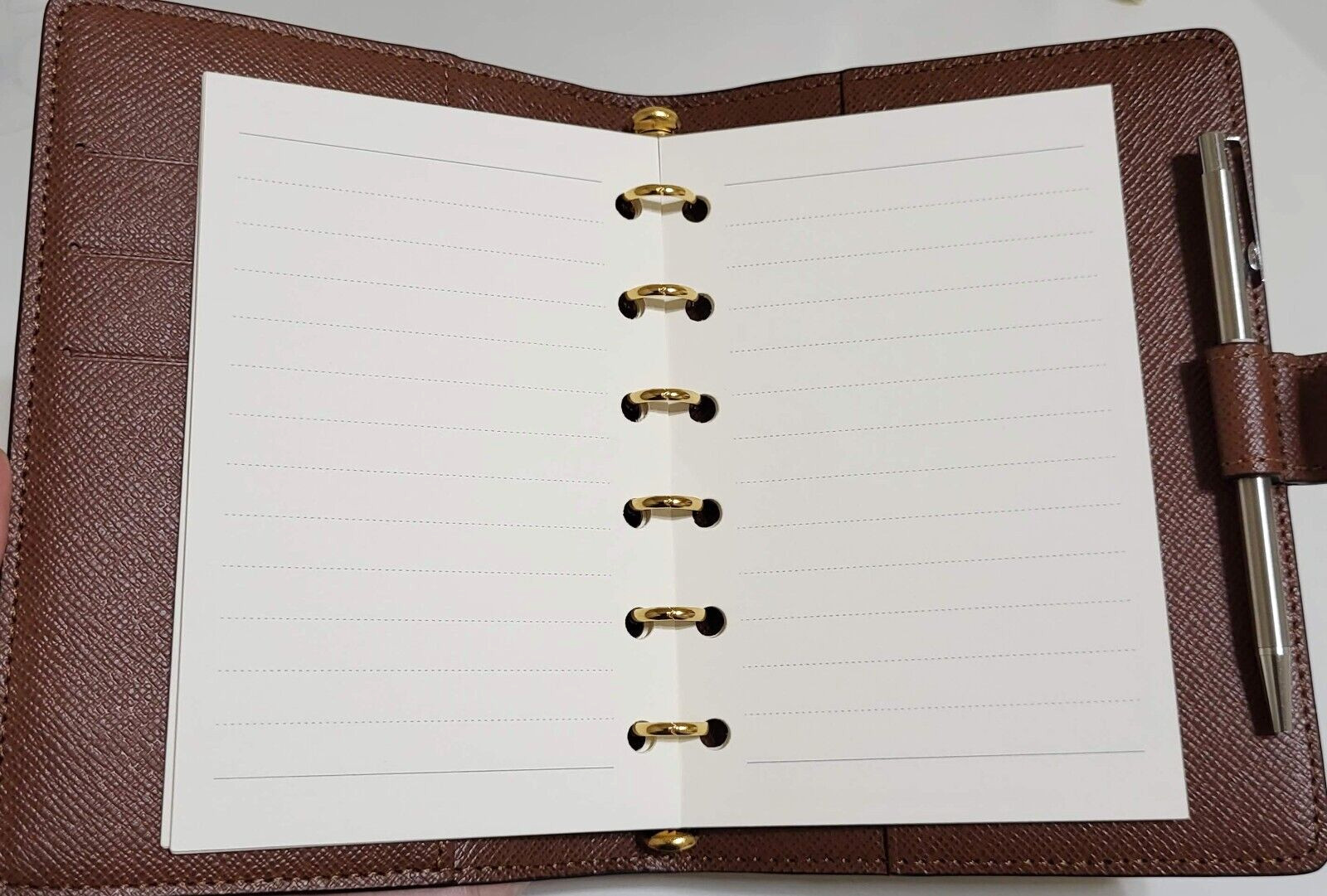 fits Louis Vuitton PM Small Agenda: Monthly Weekly Refill+Pouch+Insert Pen
