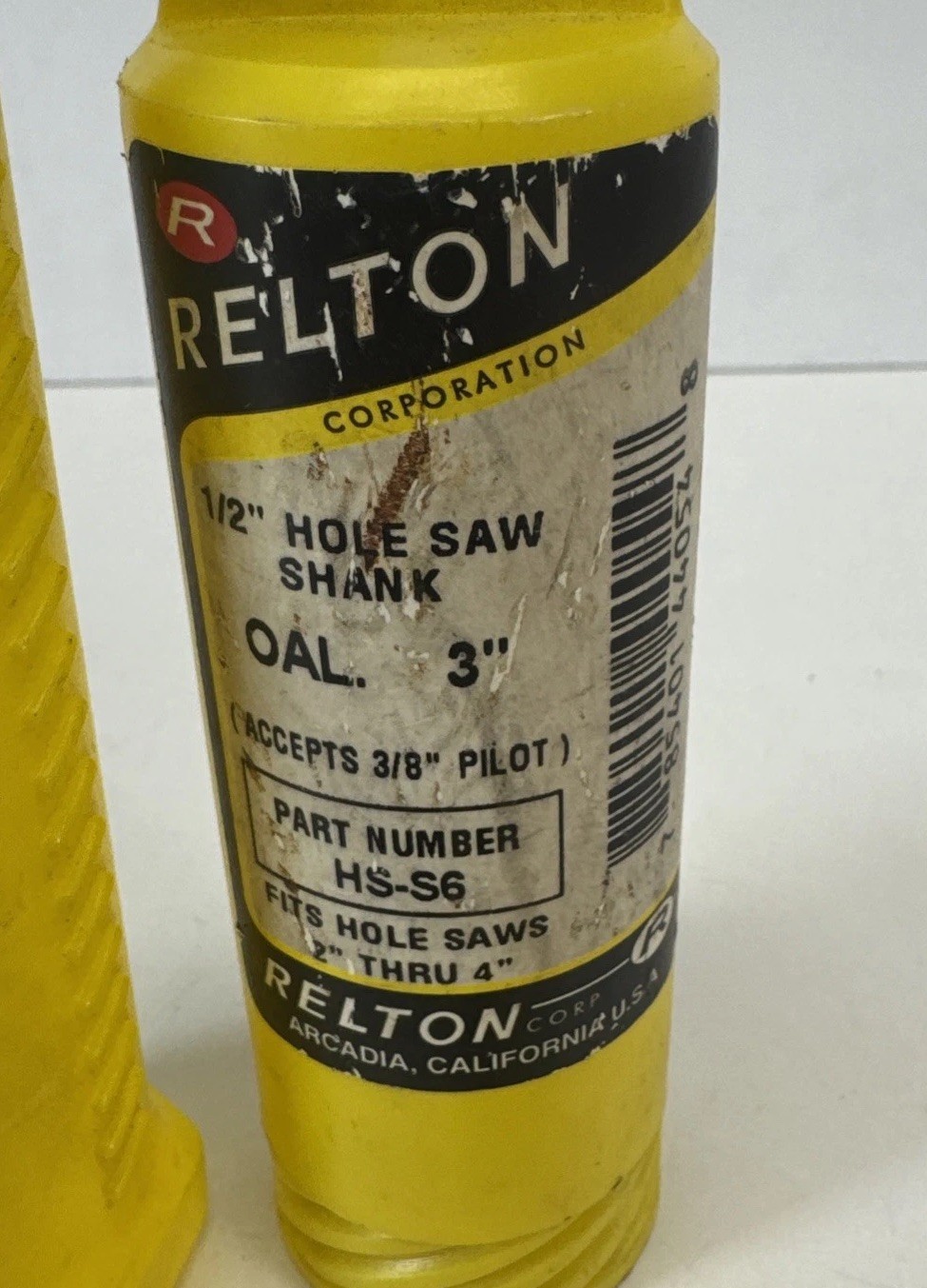 Relton Shank 1/2 x 3 Inch OAL, 3/4-10 TPI, 3/8 Inch Pilot Hole