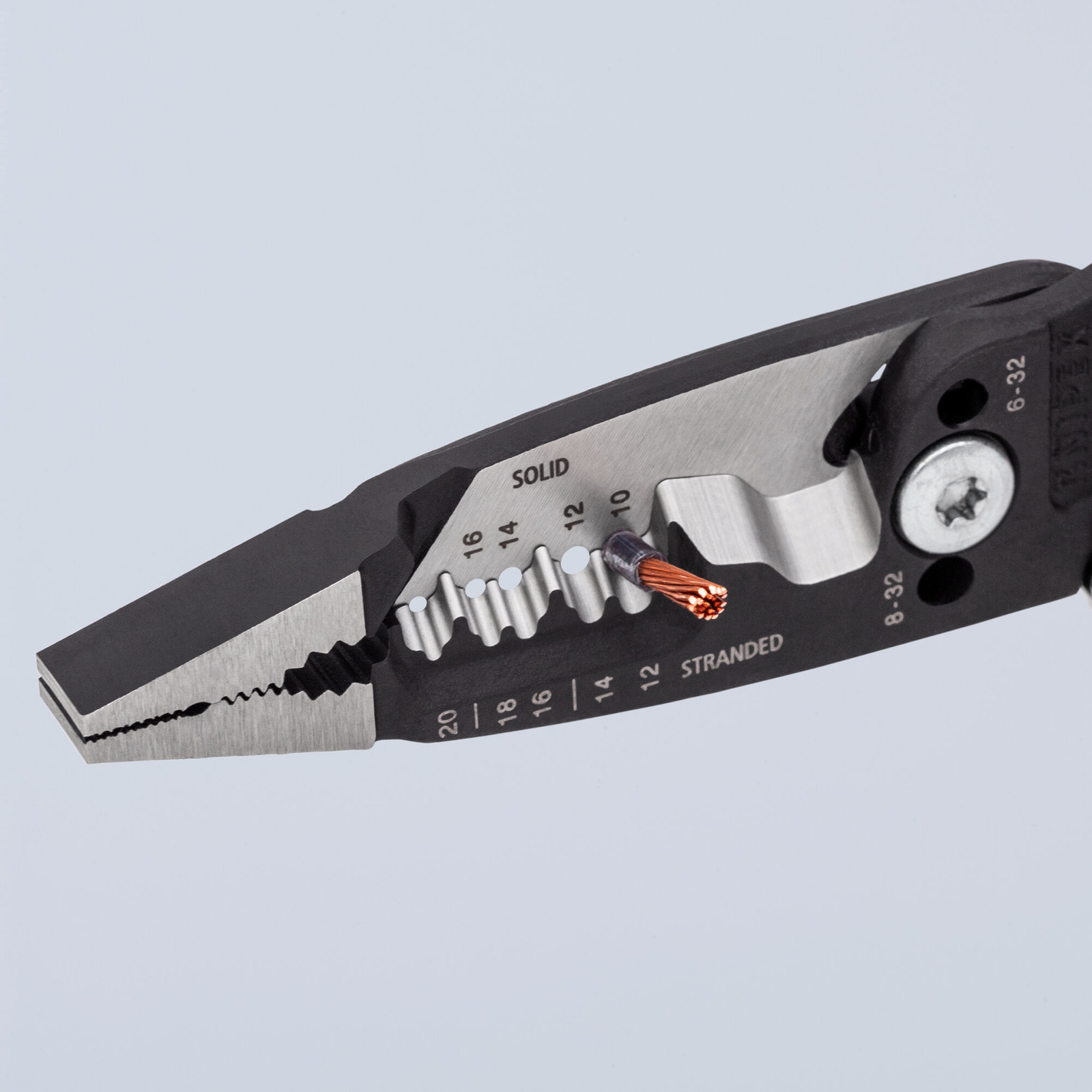 Knipex 13 71 8 SBA 8″ Forged Wire Stripper 20-10 AWG