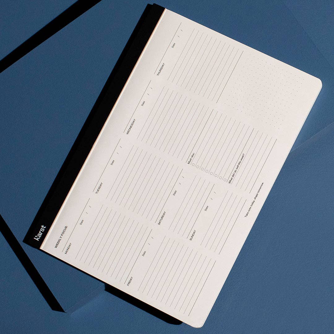 Karst A4 Weekly Desk Planner Pad Undated Stone Paper Minimalist Office Calendar