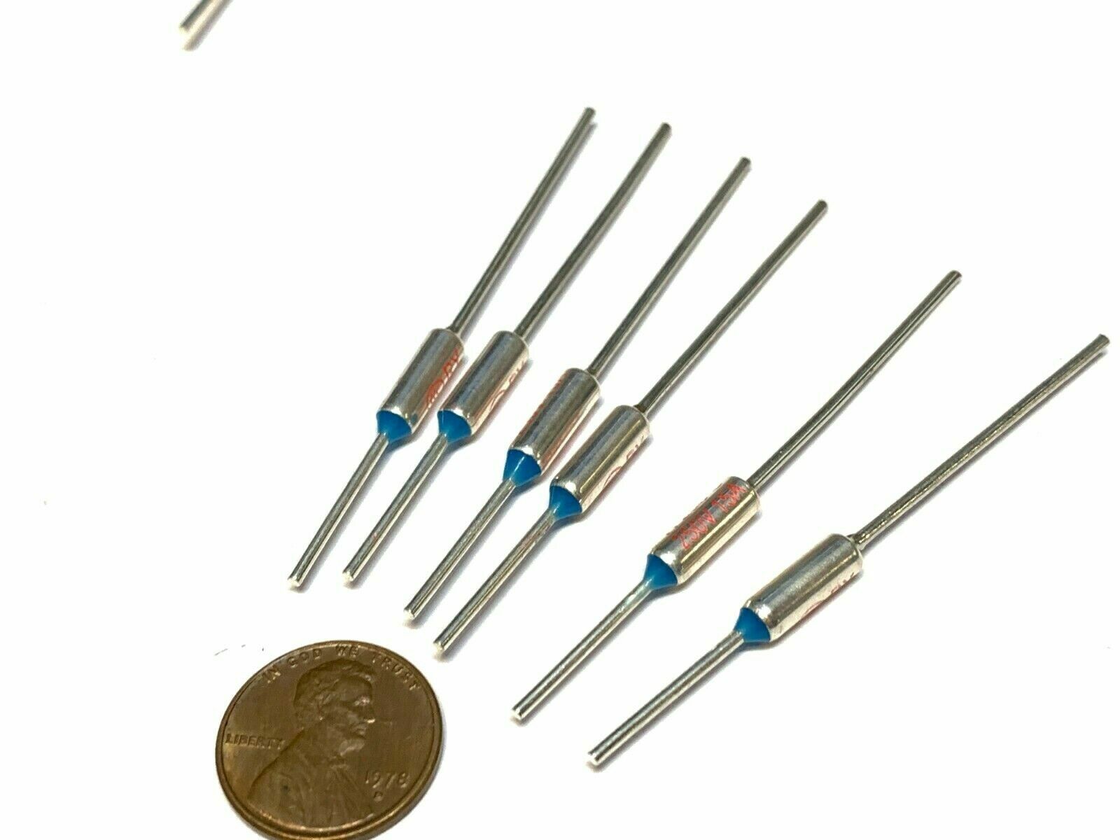 6 Pieces TF 80C 176F Thermal Fuse cutoff ry mini micro metal 10A 250V B38