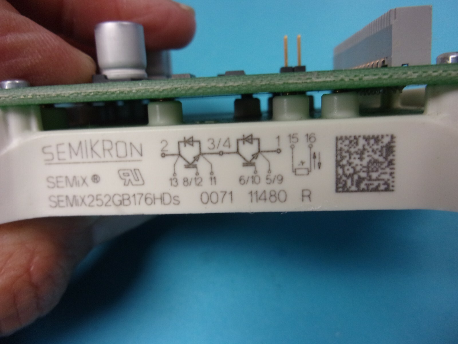 Circuit Board 70CPT25100126 with Semikron SEMiX252GB176HDS Module , used