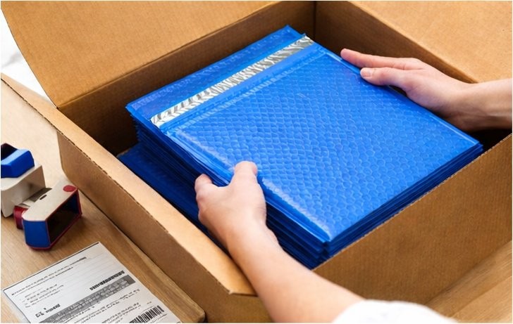 500 #0 6×10 Blue Poly Bubble Padded Envelopes Mailers Shipping Case 6″x10″