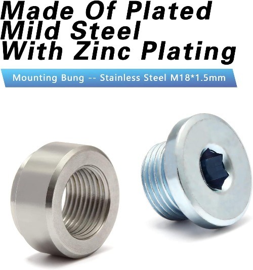 Stepped Mounting Bung And Plugs (1 Bungs/1 Plugs) Fittings Weld Bung