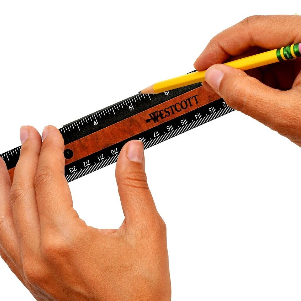Westcott Recycled Plastic 12″ Ruler With Microban Antimicrobial Protection