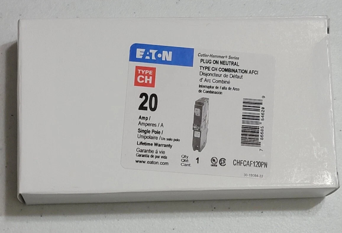 NEW Eaton CHFCAF120PN / CHFP120AF Plug-In Mount Type CH Circuit Breaker