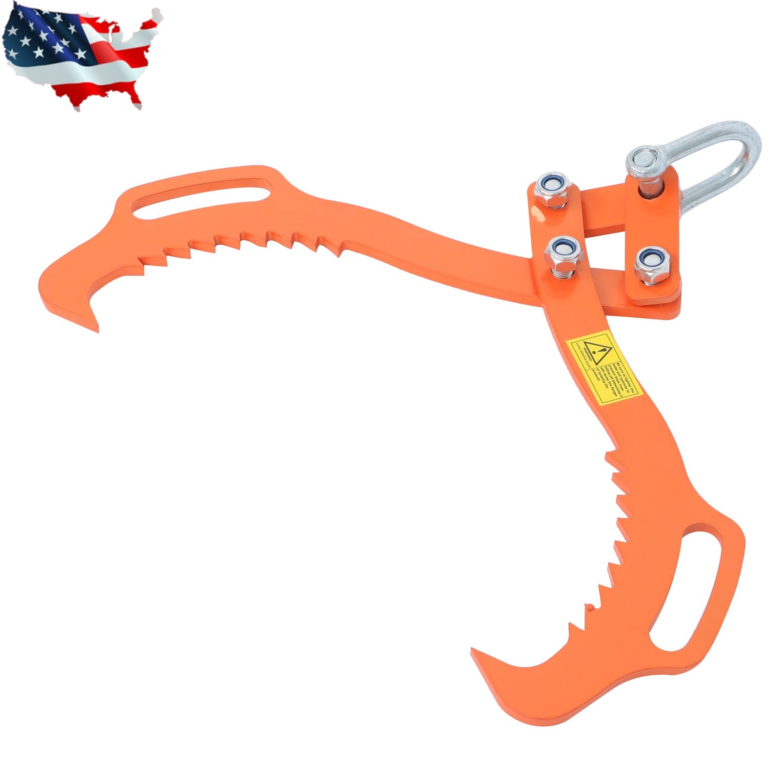 Log Skidding Tongs 18 inch 2 Claw Log Lifting Tongs Heavy Duty Rotating