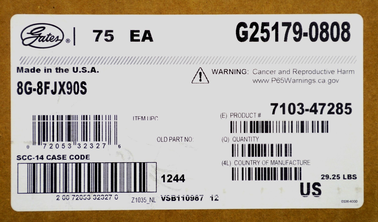 12ea, 8G-8FJX90S MegaCrimp Coupling Female JIC 37 Flare Swivel – 90 Bent Tube