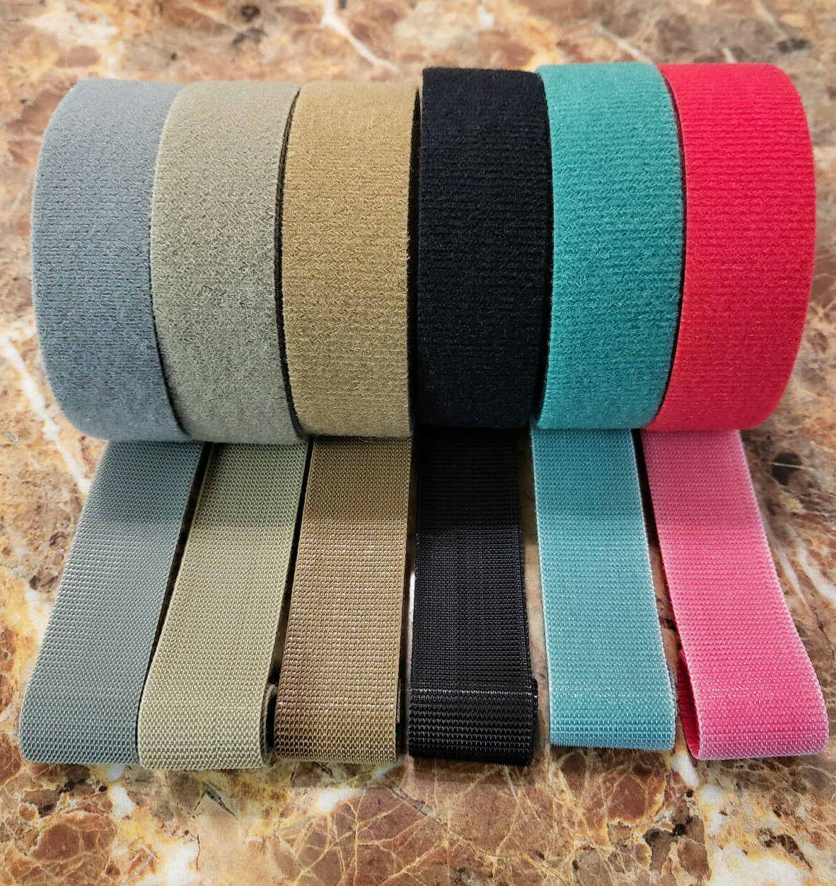 VELCRO® BRAND ONE WRAP® REASUSABLE FASTENER TAPE 1″ in 3 Sizes & 14 COLORS