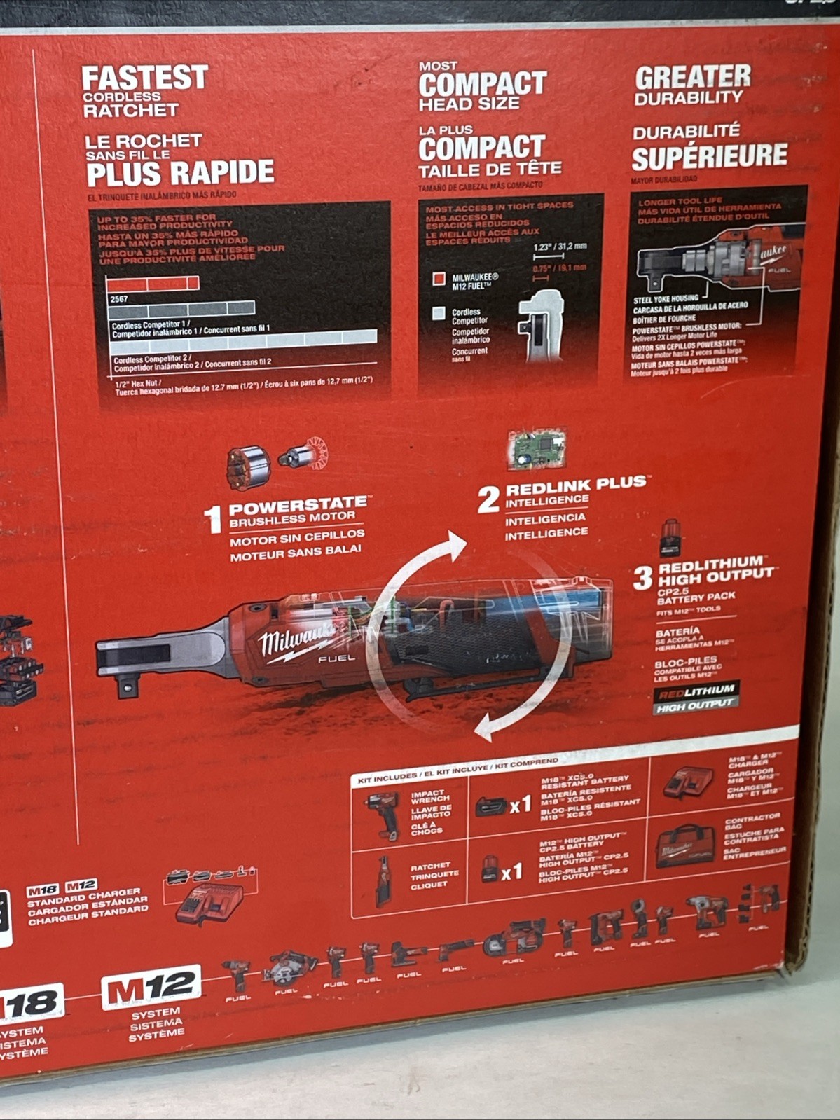 Milwaukee 3890-22 M18 FUEL & M12 FUEL 2-Tool Cordless Combo Kit