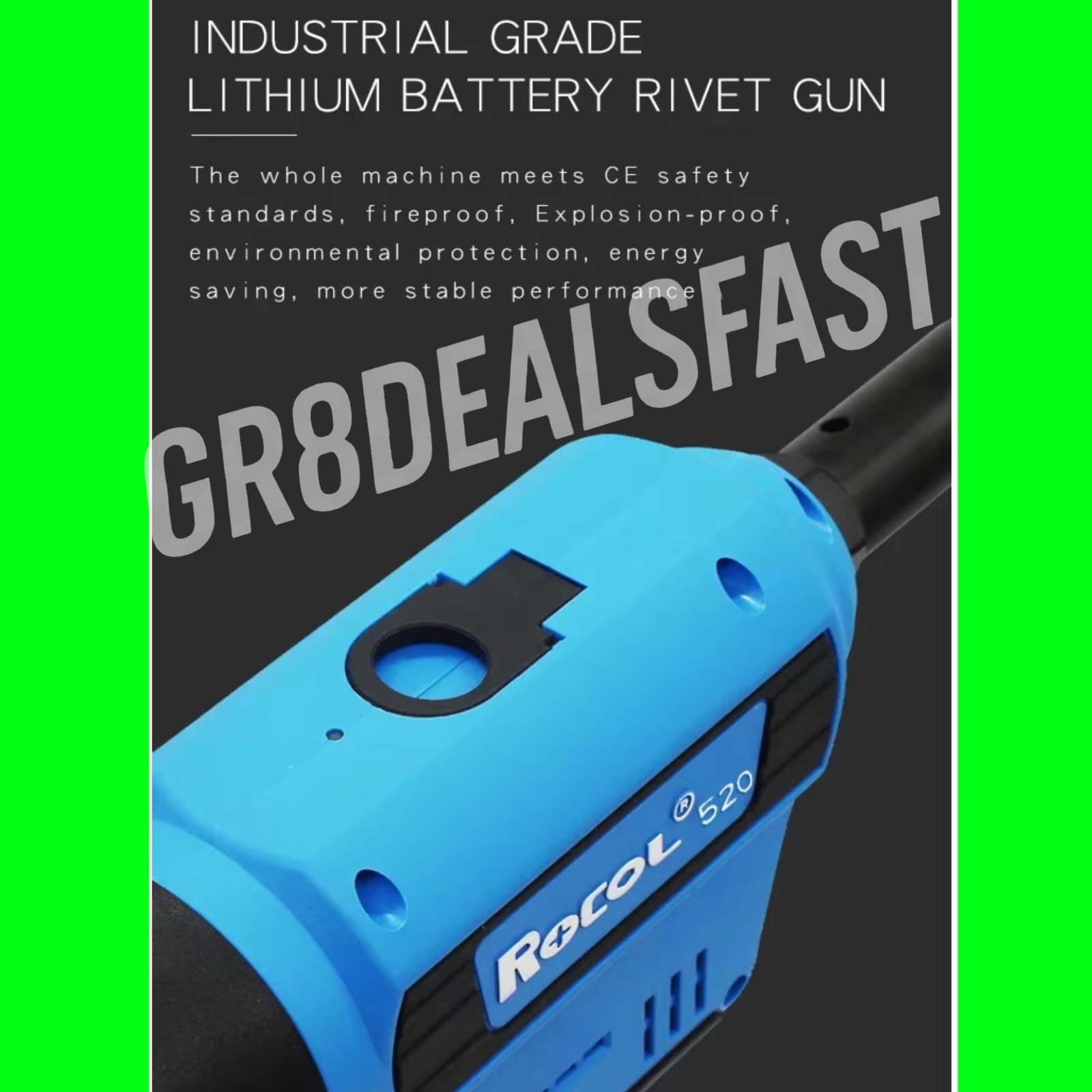 Cordless 1/4” Blind Rivet Gun Battery Riveter Electric NOT Milwaukee 2660-20 💥