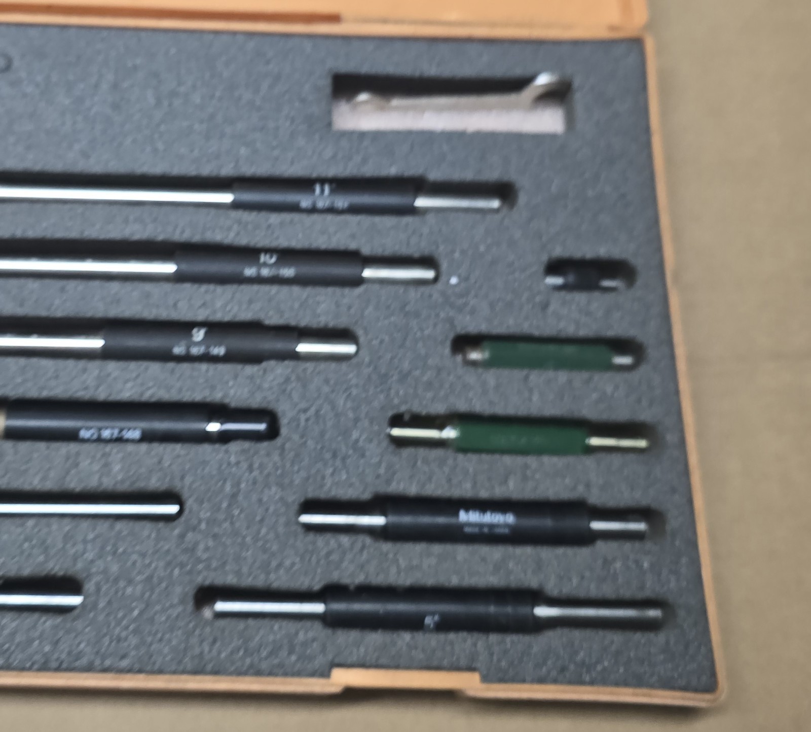 Mitutoyo Micrometer Standards 1”-11” 11pc Set