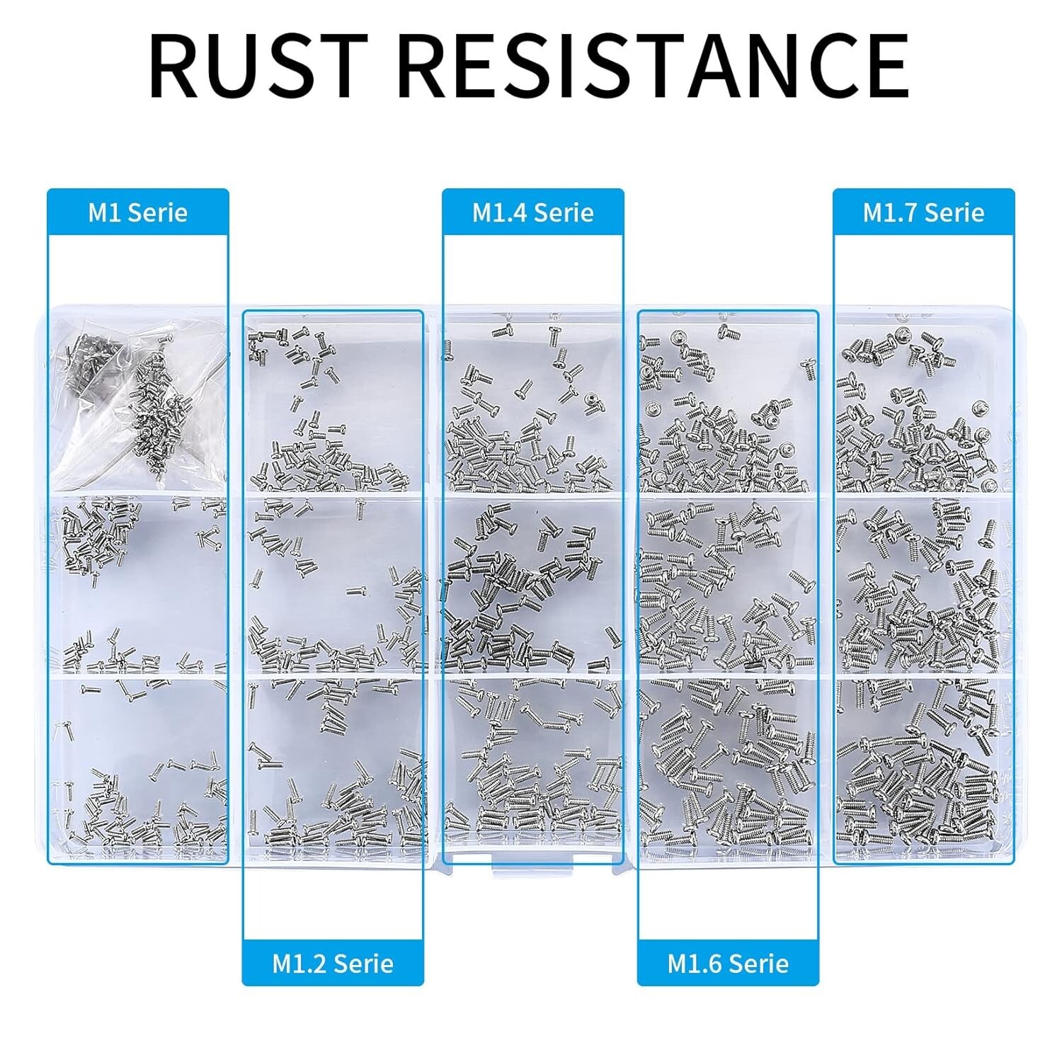 800 Pcs Tiny Screws for Electronics Micro Small Mini Phillips Pan Head Machine