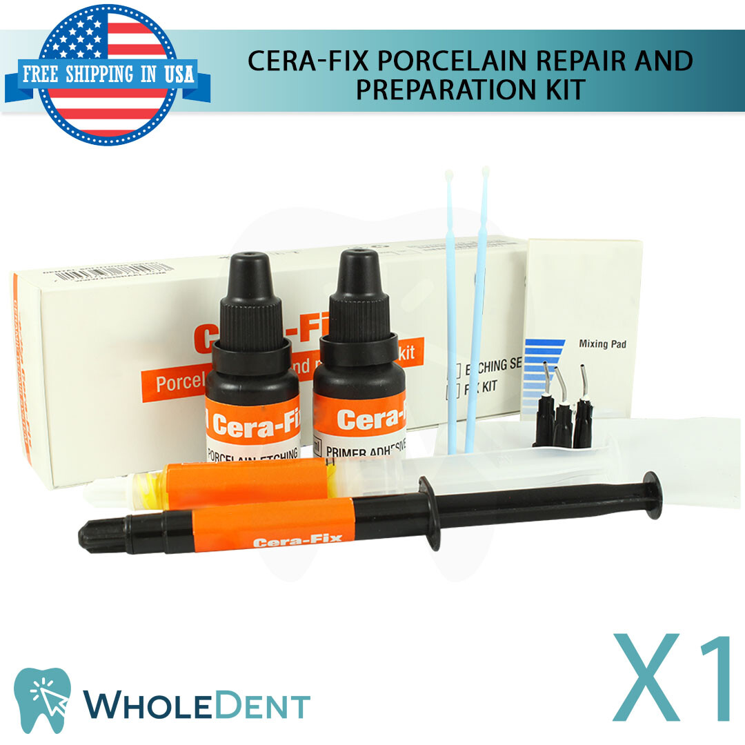 Cera-Fix Porcelain Repair And Preparation Large Kit Dental Material Etching Gel
