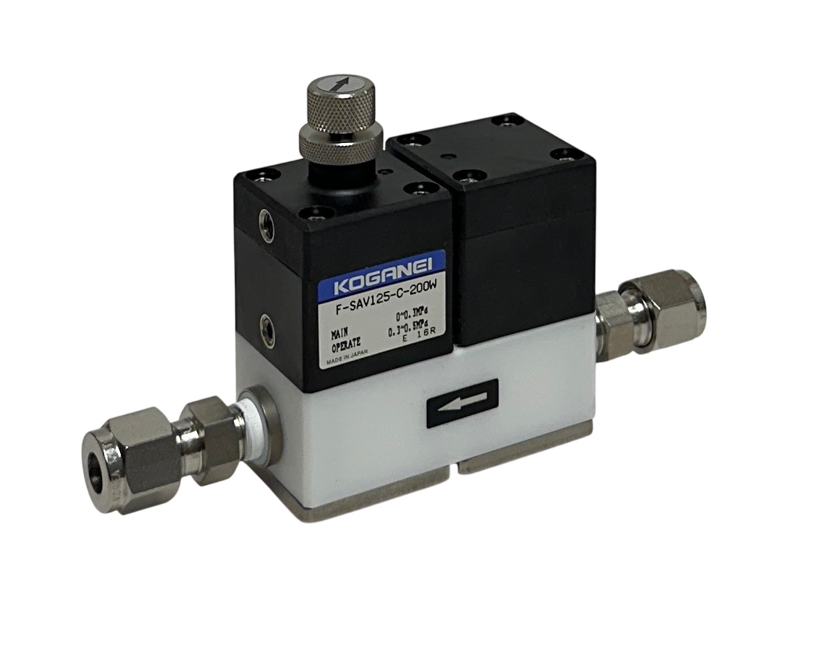 KOGANEI F-SAV125-C-200W / FSAV125C200W PNEUMATIC VALVE (SUCK-BACK) F-SAV NSMP