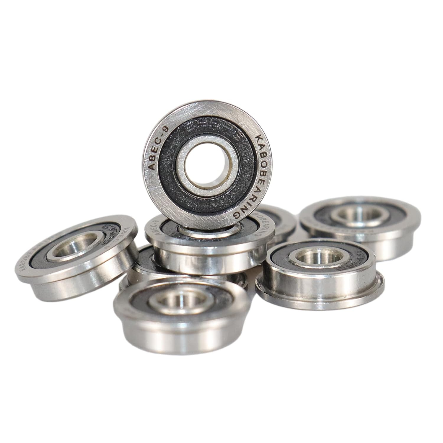 F695-2RS Flanged Ball Bearing ABEC-9 5X13X4Mm Double Rubber Sealed (Gcr15) Chrom