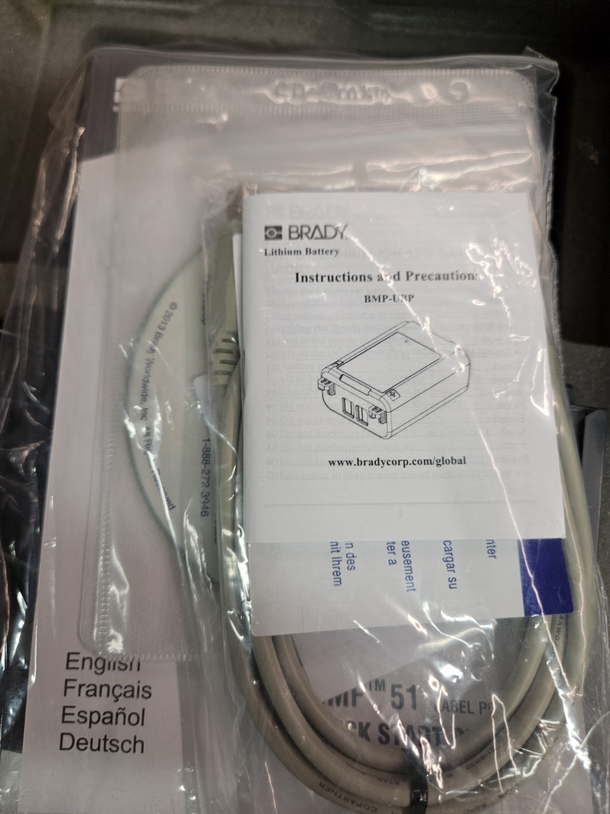 ​Brady BMP51 Portable Thermal Thermal Label Printer Industrial Bundle W/ Case