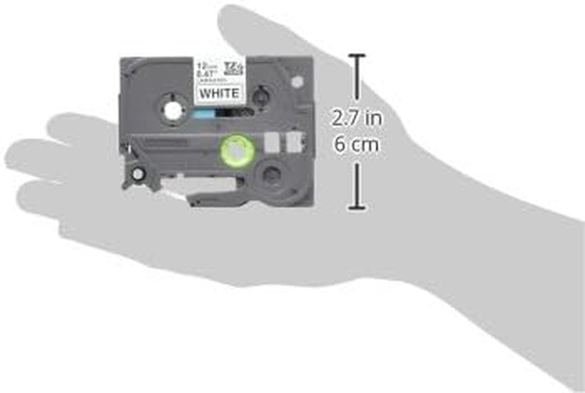 Genuine P-Touch, Tze-231 2 Pack Tape (TZE2312PK) ½”(0.47”) X 26.2 Ft. (8M) Lamin