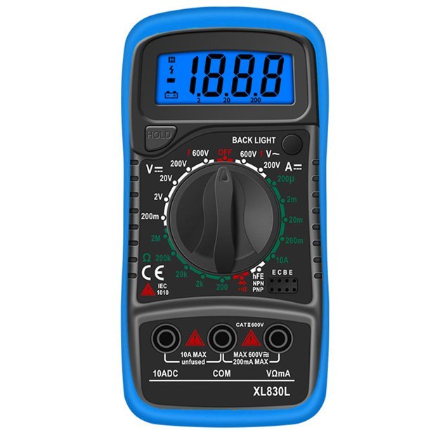 Digital Voltmeter Ammeter Ohmmeter Multimeter Volt AC DC Tester Meter US Seller