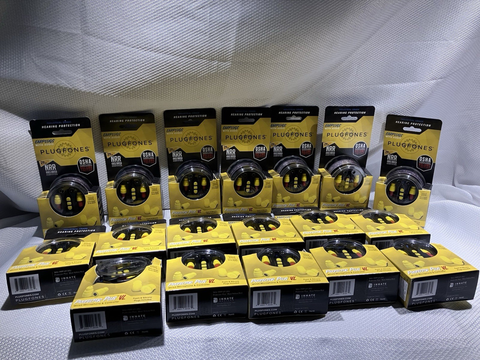 Plugfones Protector Plus VL New Factory Sealed OSHA Compliant 82 dB Sound Cap