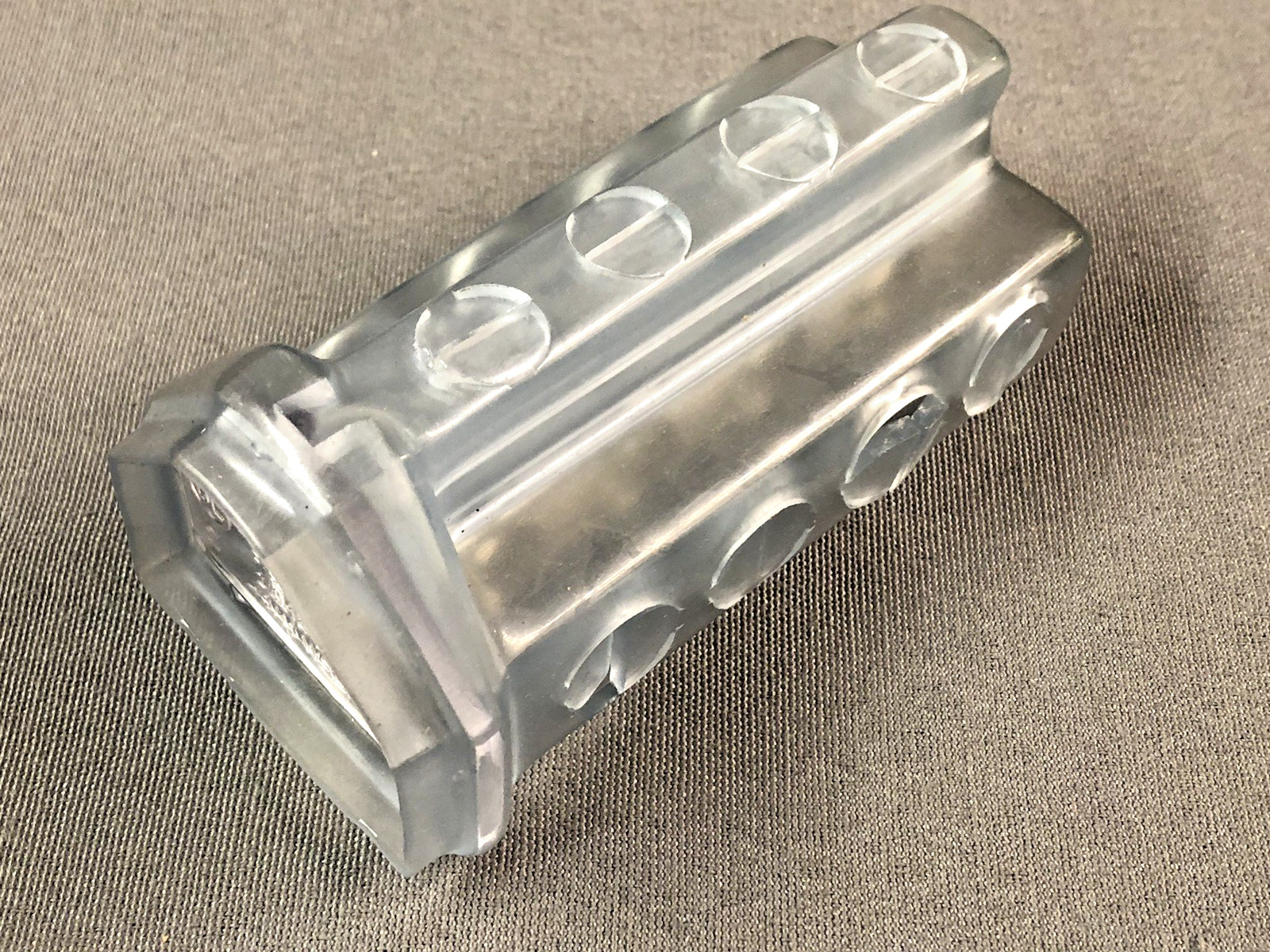 (1) Ilsco PCT-4-2/0 Clear Insulated Multi-Tap Connector 4 Port 2/0-14 AWG CU/AL