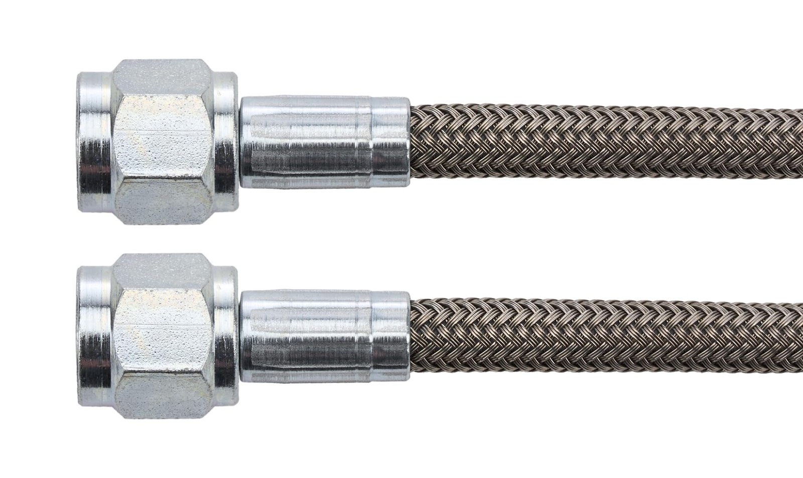 12in Braided Stainless PTFE Lined AN Hose Assembly 4 AN Straight Female