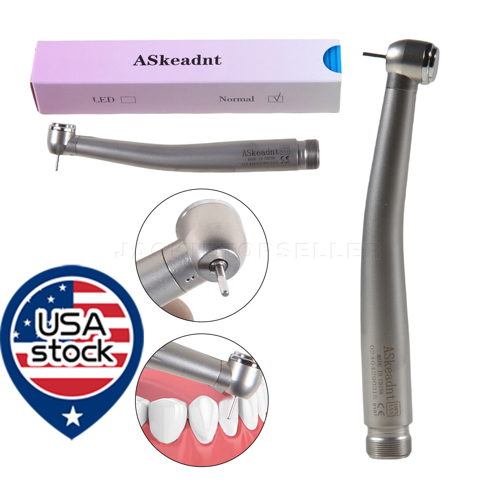 2 PCS Dental High Speed Handpieces 2 Hole Air Turbine Borden NSK Pana Max Style