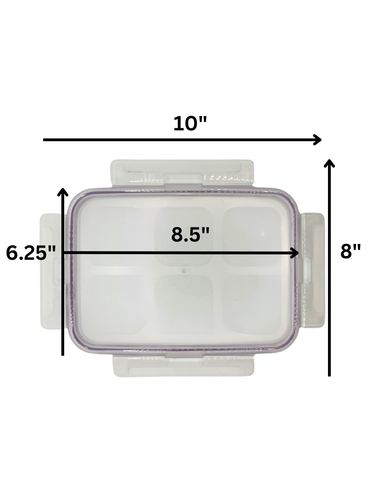 Snapware Airtight Replacement Lid 1.5L 6 Cup 8×6 Navy Blue Gasket, 7211R, NEW