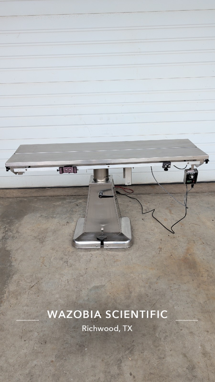 SHOR-LINE V-TOP HEATED ADJUSTABLE SURGERY TABLE