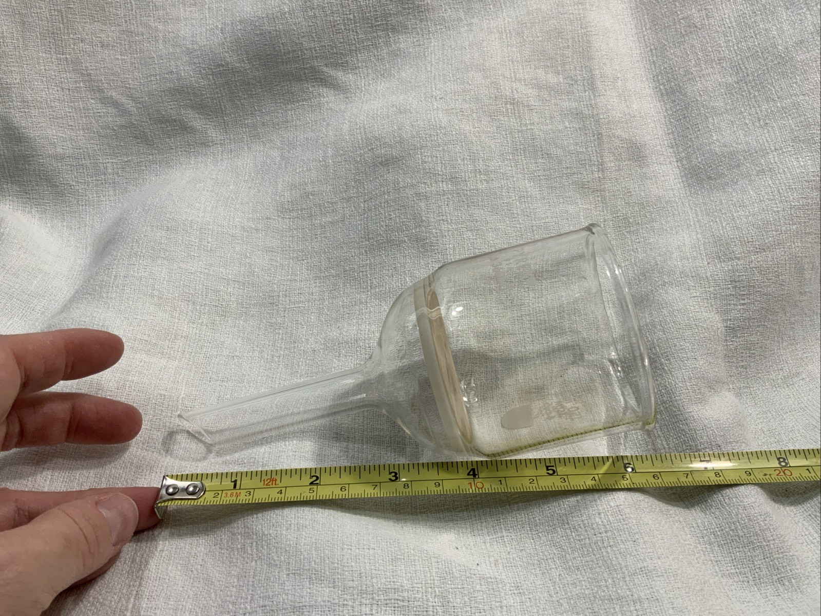 Pyrex 150mL Fritted Glass Buchner Funnel ASTM 4-5.5 Fine Laboratory 36060