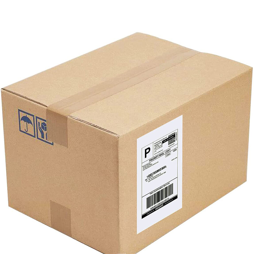 50-2000 Premium 8.5″ X 5.5″ Half Sheet Self Adhesive Shipping Labels 2 Per Sheet