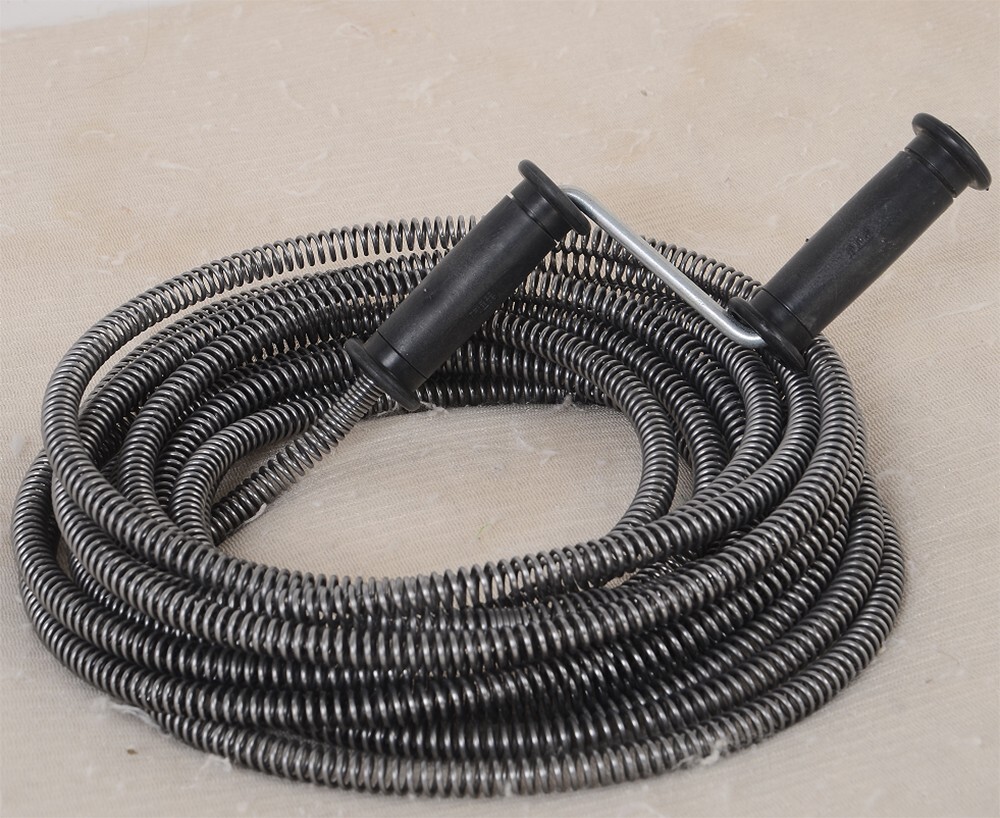 50 Ft Drain Auger Plumbing Snake Clog Cable 1/2 In.Sewer Pipe Cleaner Durable NW